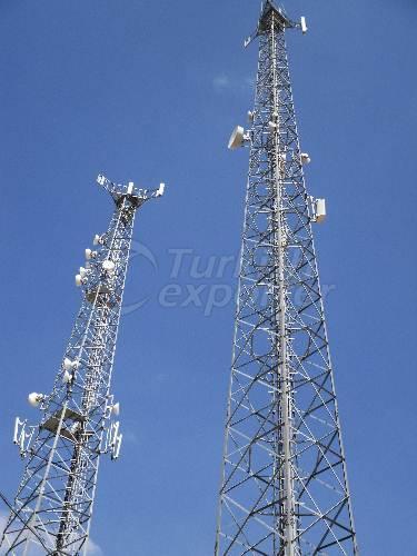 اعمدة سحب هوائيات شبكات موبايل