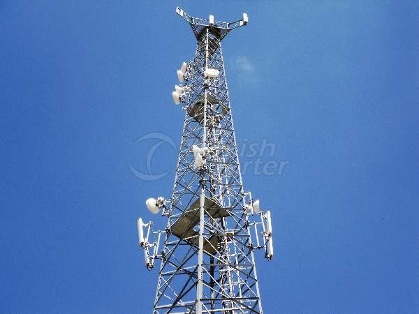 اعمدة سحب هوائيات شبكات موبايل