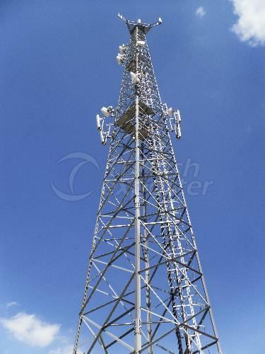 اعمدة سحب هوائيات شبكات موبايل