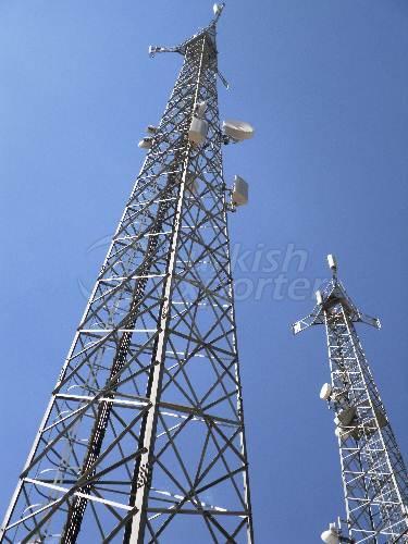 اعمدة سحب هوائيات شبكات موبايل
