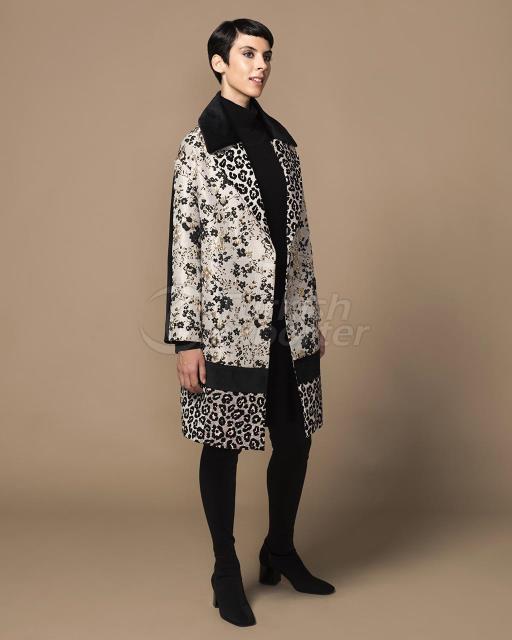 velvet-covered jacar coat