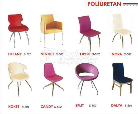 Cadeiras de poliuretano