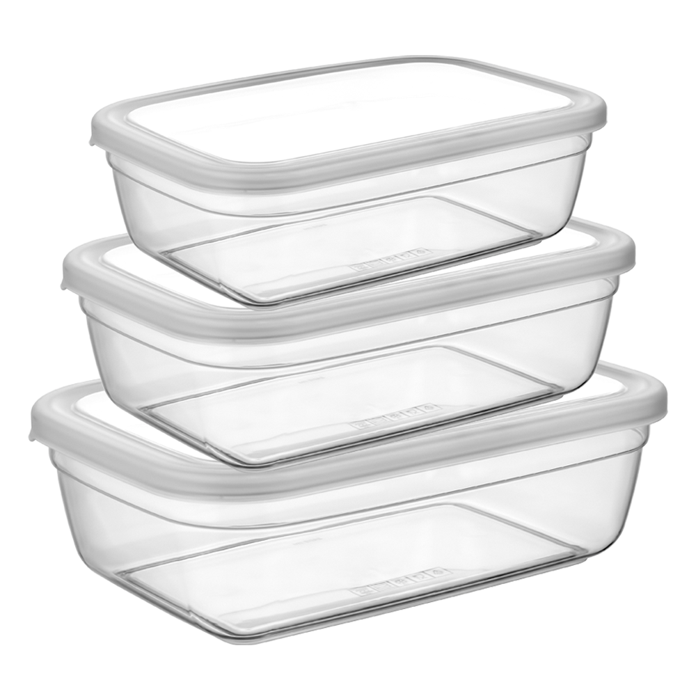 MAYA RECTANGULAR FOOD CONTAINER SET OF 3