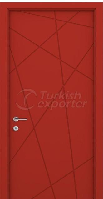 Lacquered Red  Door