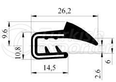 Pvc Edge Protector Sealing Profile A3.007