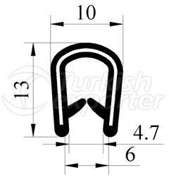 Pvc Edge Protector Sealing Profile P1.014