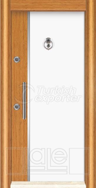 Çelik Kapı Yüzeyler - Bambu-Beyaz L312