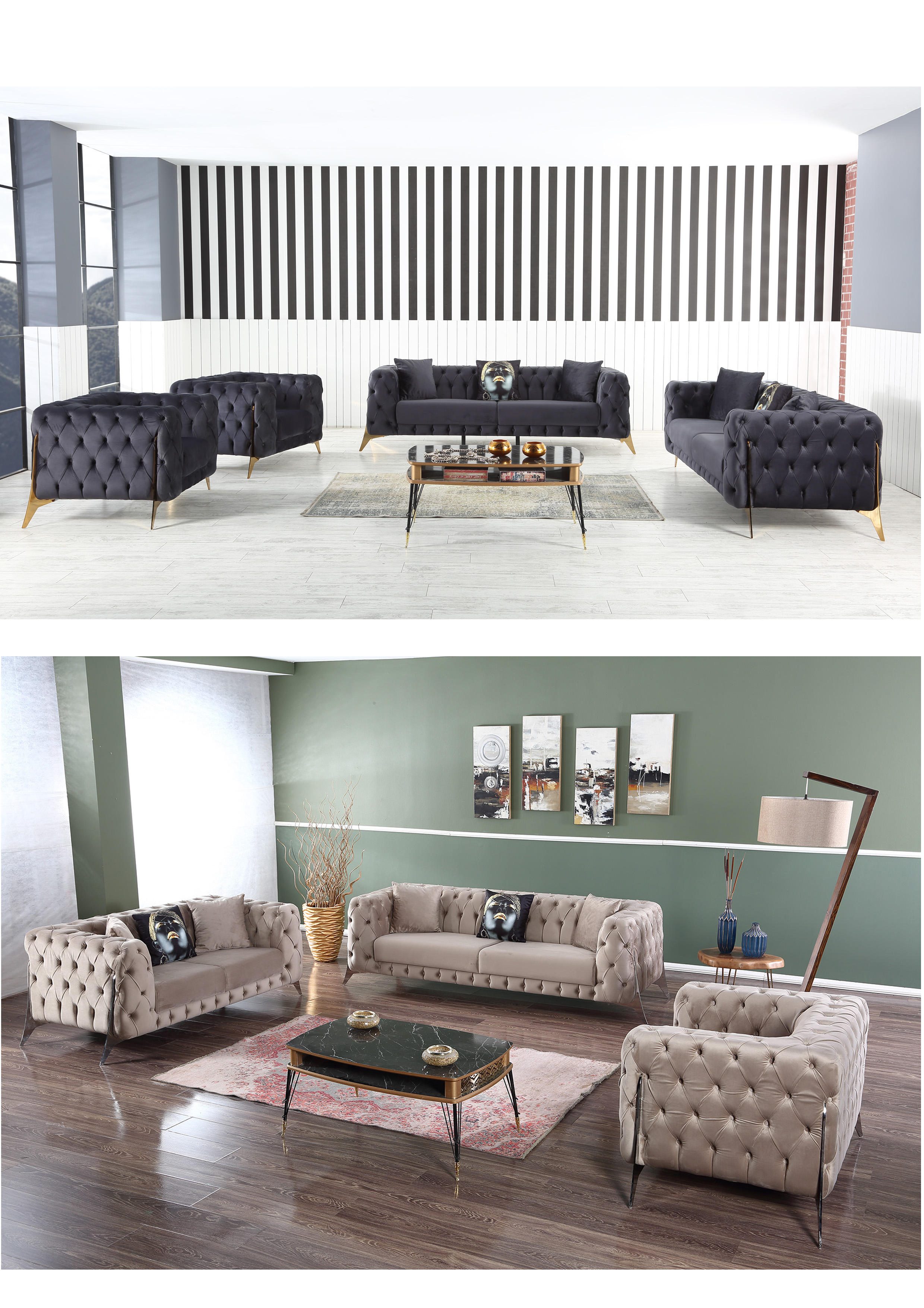 Sude Sofa Set