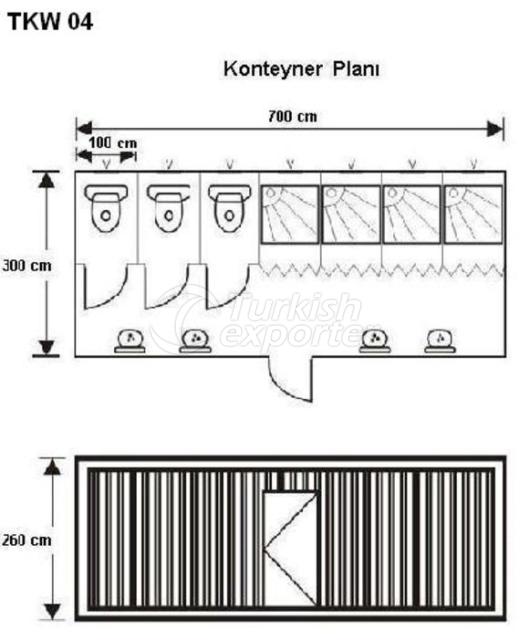 Wc - Shower Containers TKW04