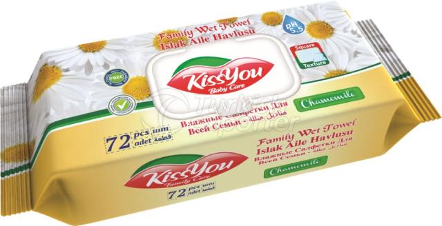 Family Wet Towel Kiss You