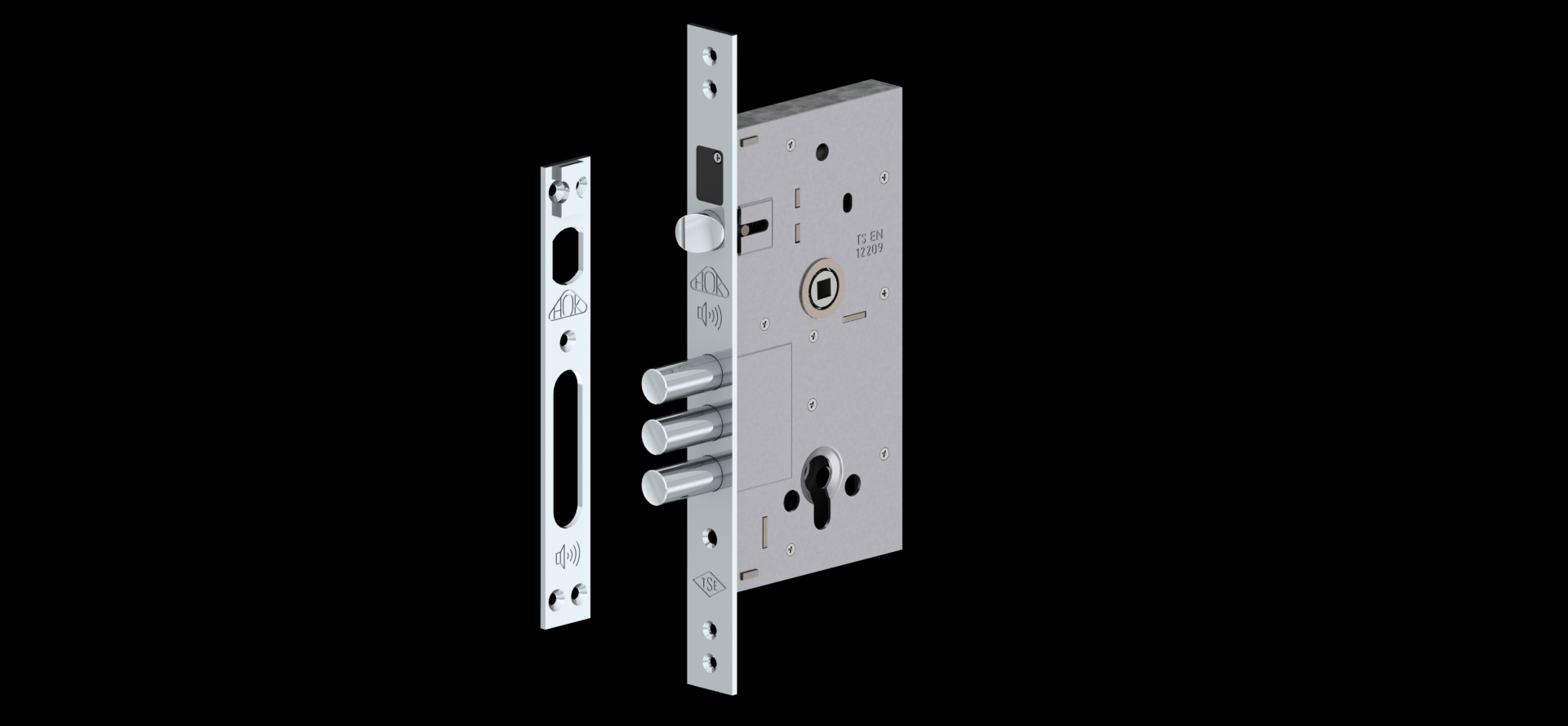 CS-9900 STEEL DOOR LOCK WITH ALARM