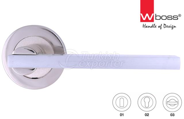 Marine Rozetli Pirinç Kapı Kol