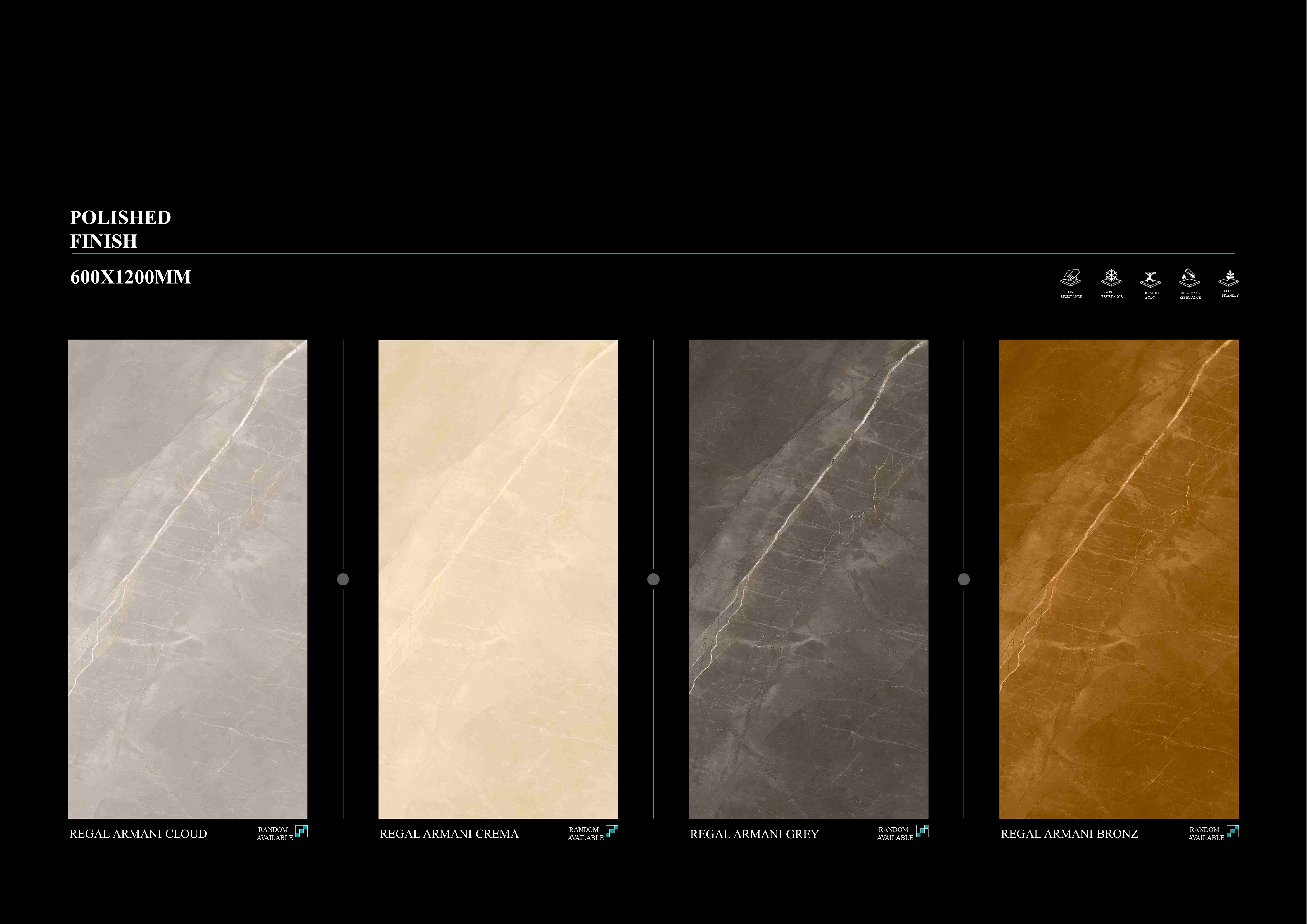 600X1200 MM Porcelain tiles 