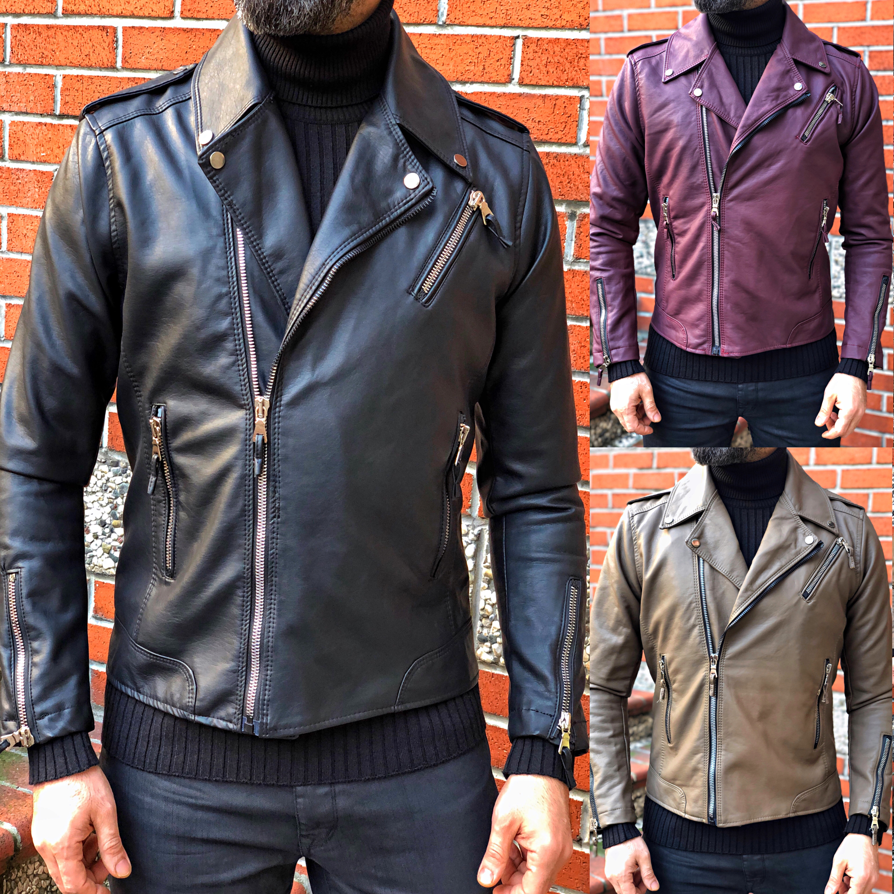 Men's Artificial Leather Coats