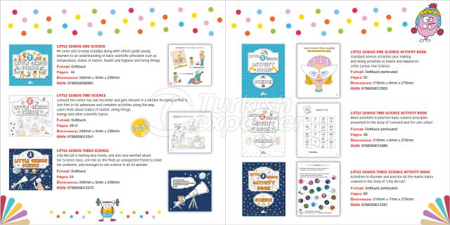 LITTLE GENIUS SCIENCE & MATHS 1 & 2 & 3 Educational Books