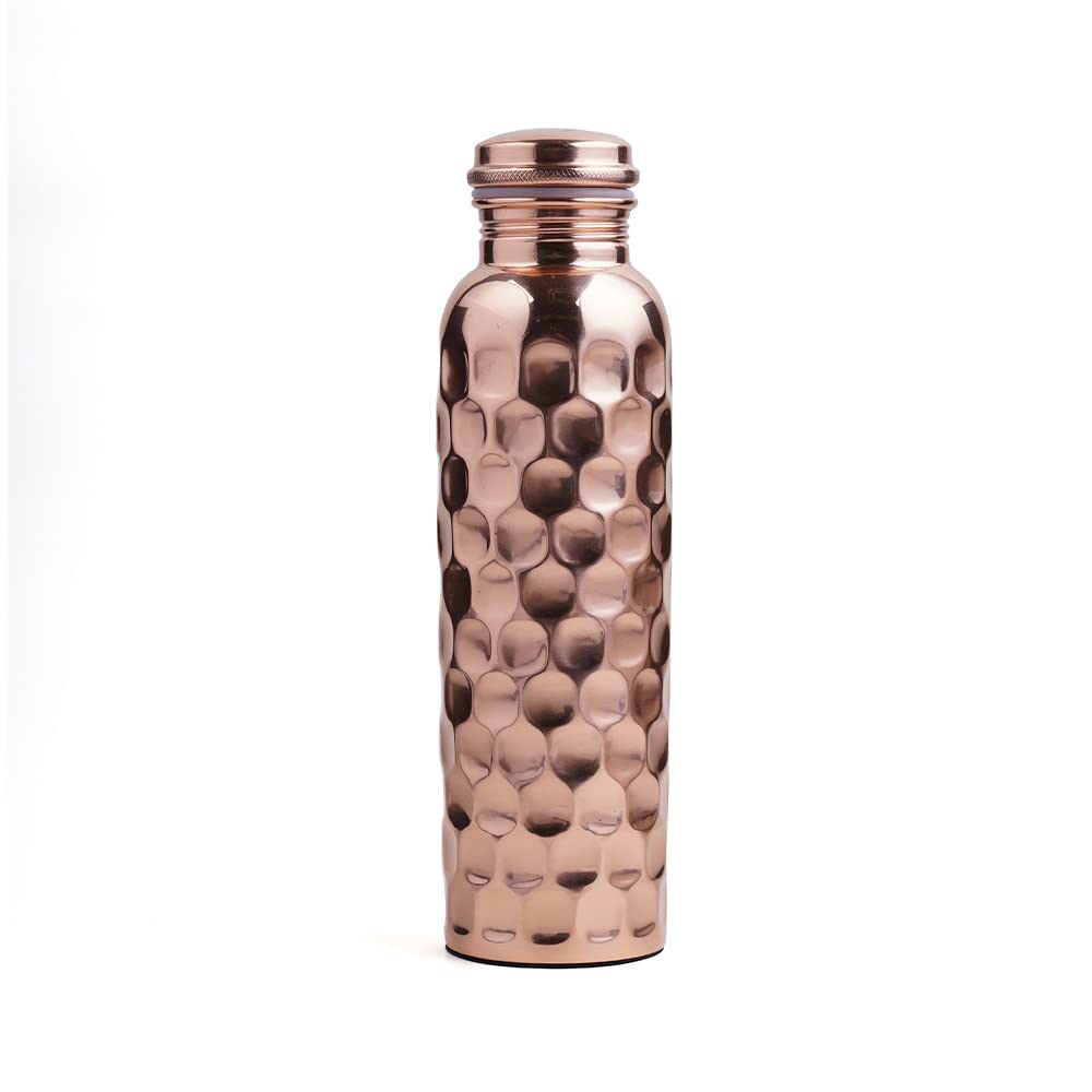 Hammered Pure Copper Water Bottle