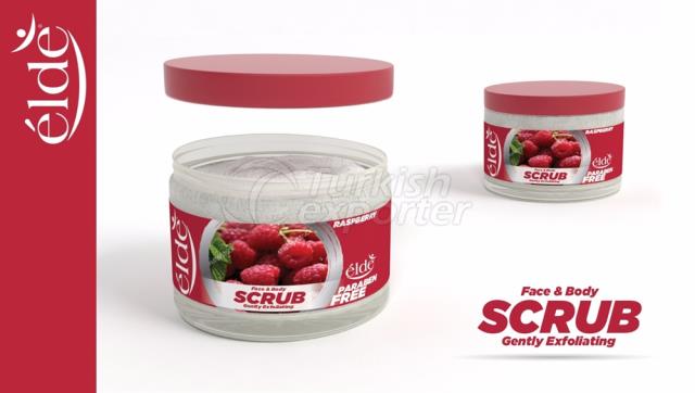 ELDE FACE BODY SCRUB RASPBERRY
