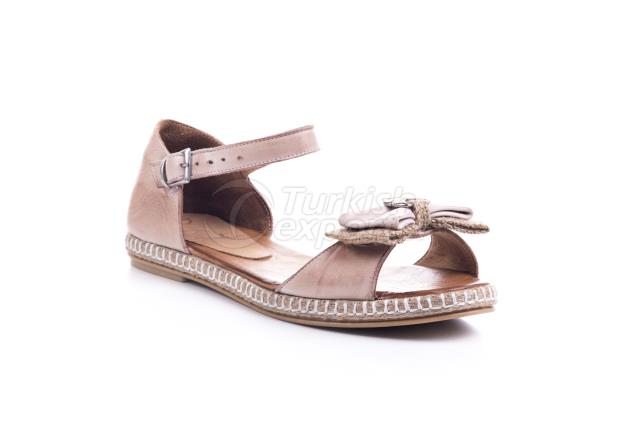 SANDALE EN CUIR FEMME - BGS55