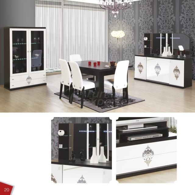 ELEGANT DINING ROOM SET-BLACK