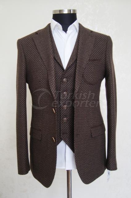 Brown Classic Wool Suit