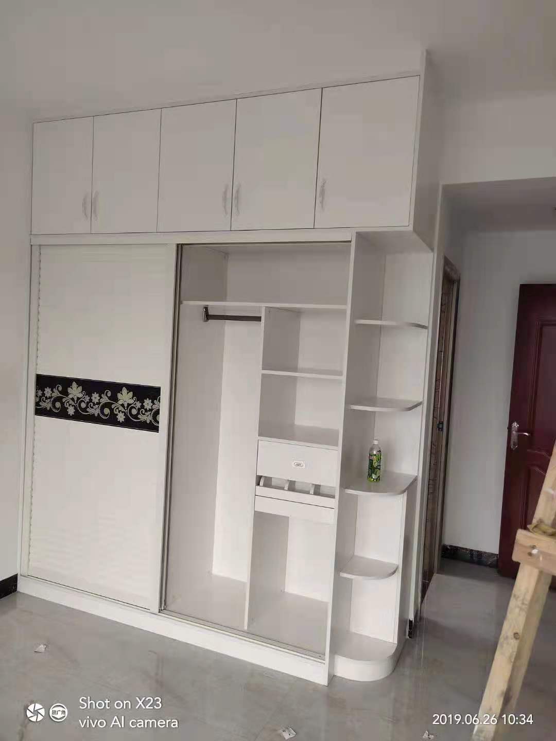 Plywood sliding wardrobe closet modern design