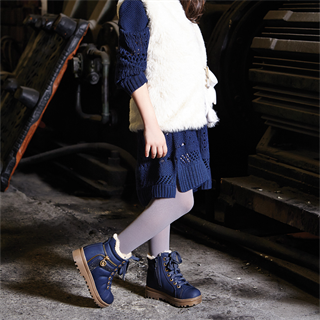 Girls Dark Blue Boots