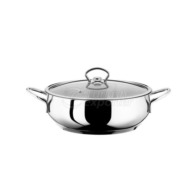 24 cm Steel Low Pot
