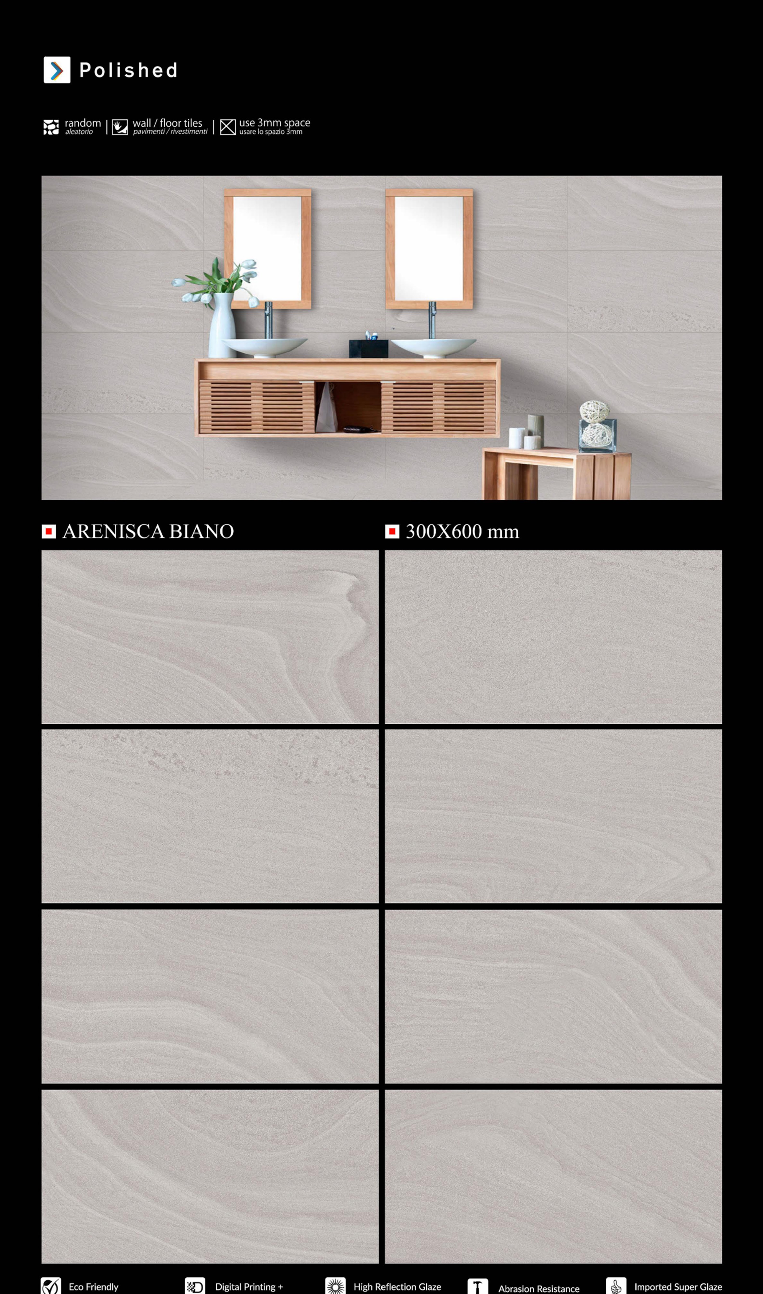 300x600 MM Porcelain tiles