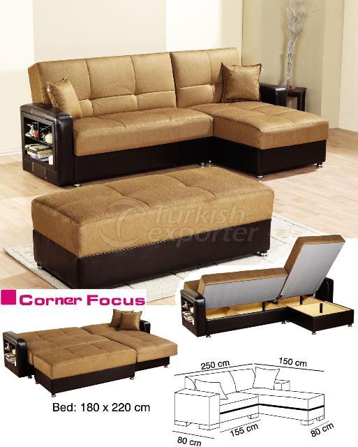 FOCUS Sectional Corner Sofabed Set