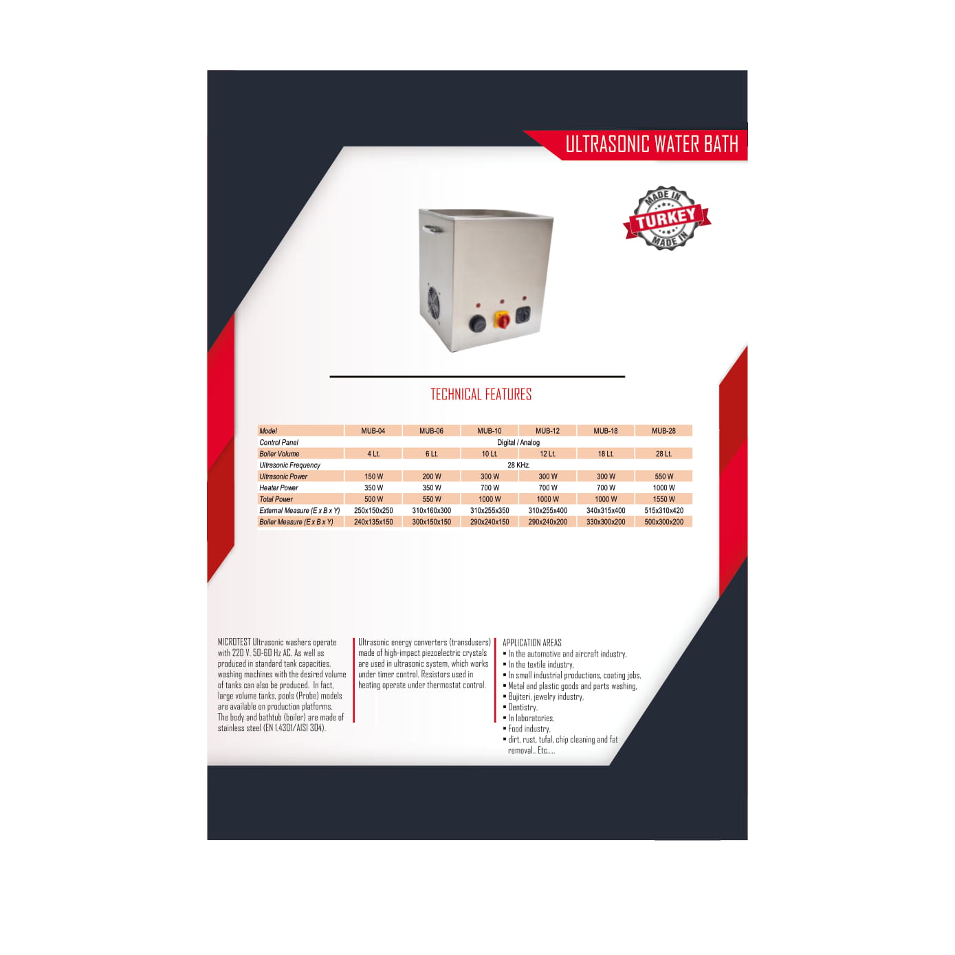 ULTRASONIC WATER BATH