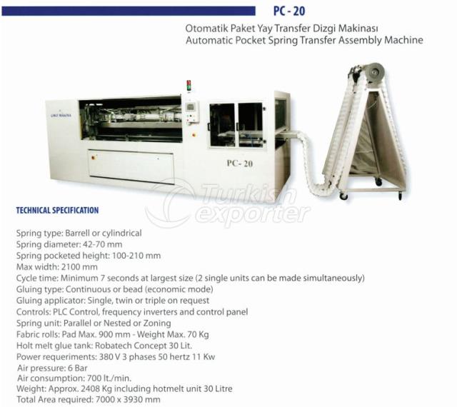 POCKET SPRINGS TRANSFER ASSEMBLY M.