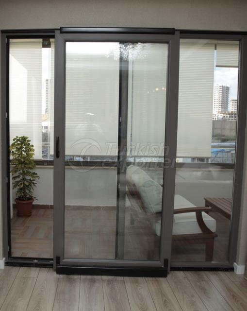 pvc aluminum parallel sliding door
