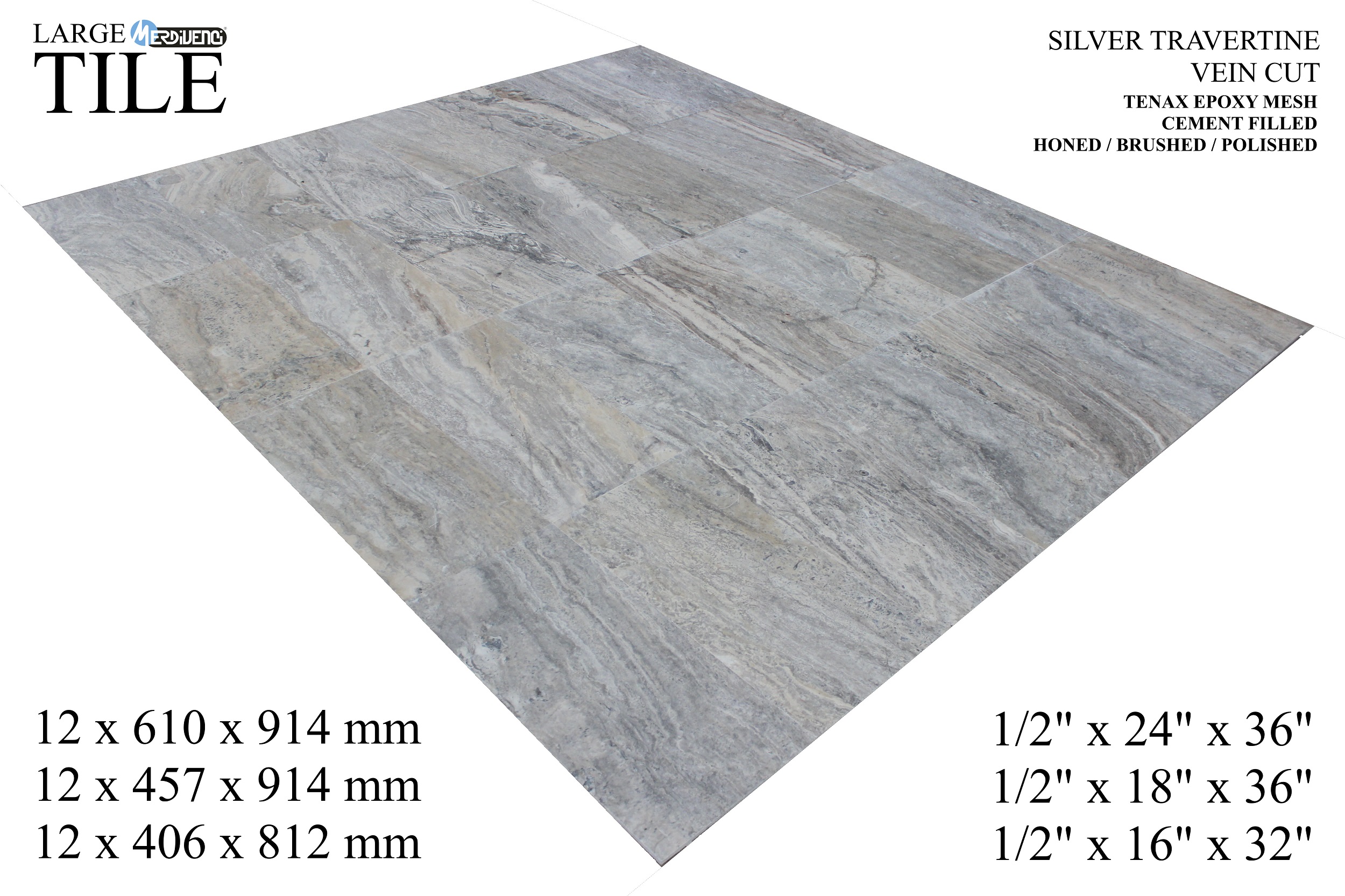 Silver Travertine Tiles