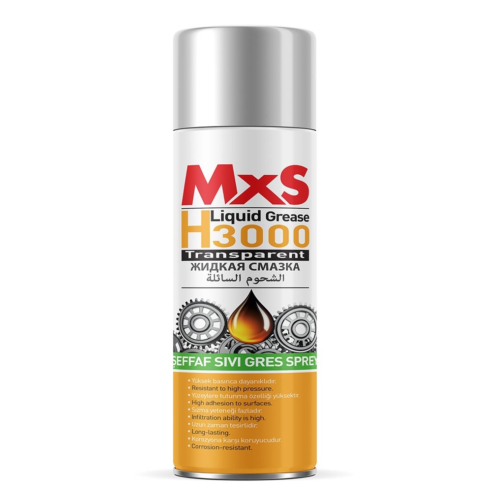 Spray lubrifiant liquide transparent MxS