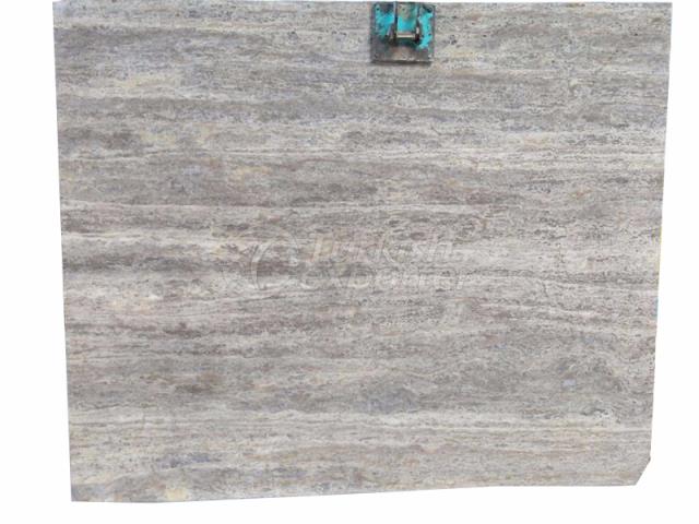 SILVER TRAVERTINE VEIN CUT