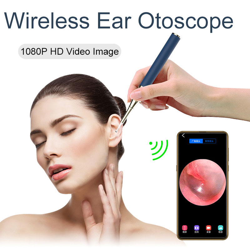  Medical HD Camera WiFi Visual Otoscope Ear Wax Cleaner Wireless Ear Spoon Ear Care Tool Earpick