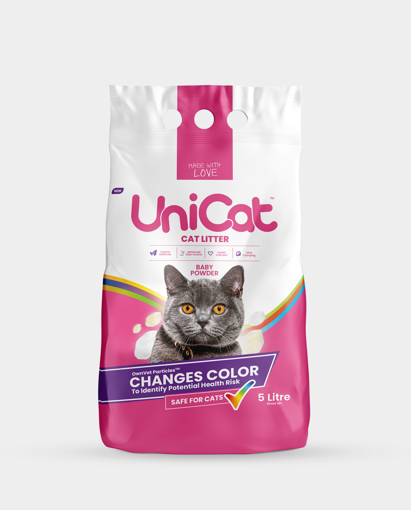 Unicat cat litter baby powder