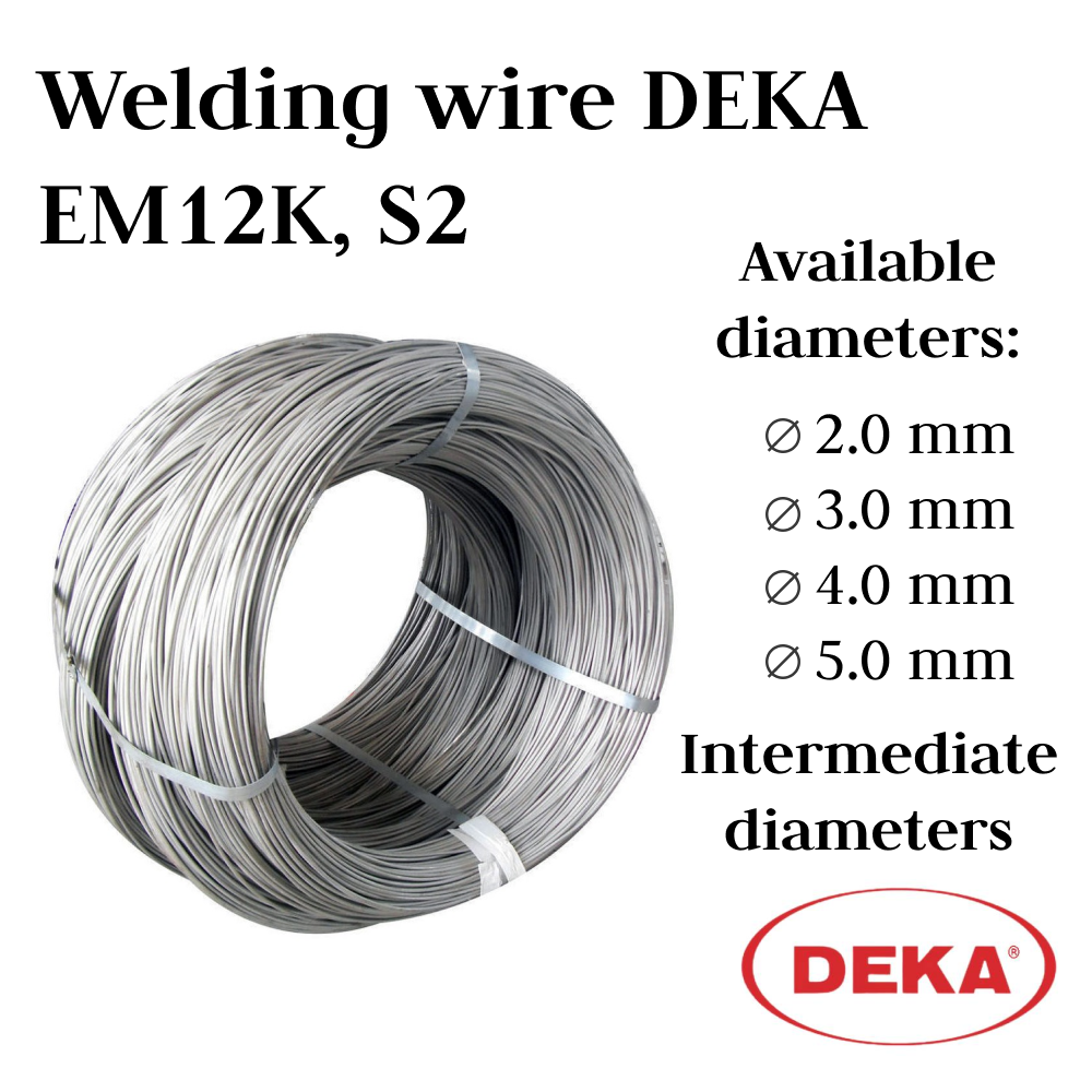 Welding wire DEKA EM12K, S2