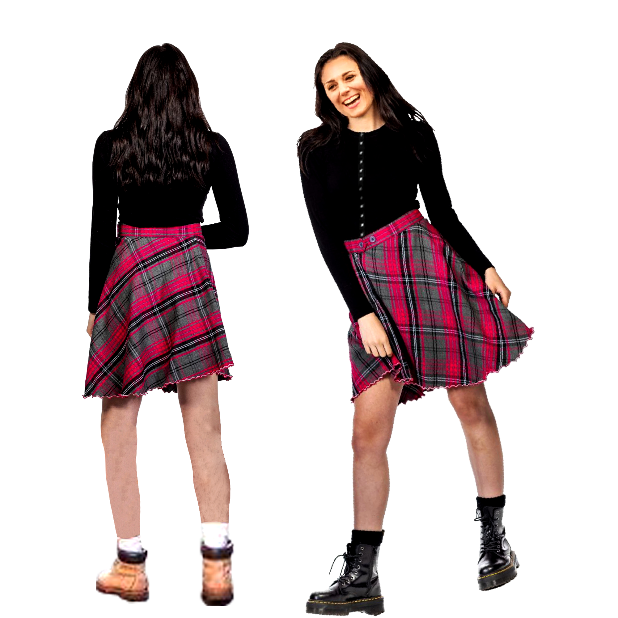 Scottish Highland Traditional Tartan Maxi Kilt 5 and 8 Yards Tartan Trousers Skirts