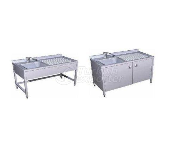 Mesa de trabajo con lavabo