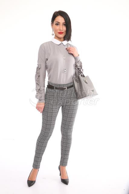 Skinny High Waist Trousers