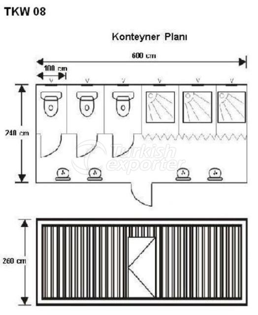 Wc - Shower Containers TKW08