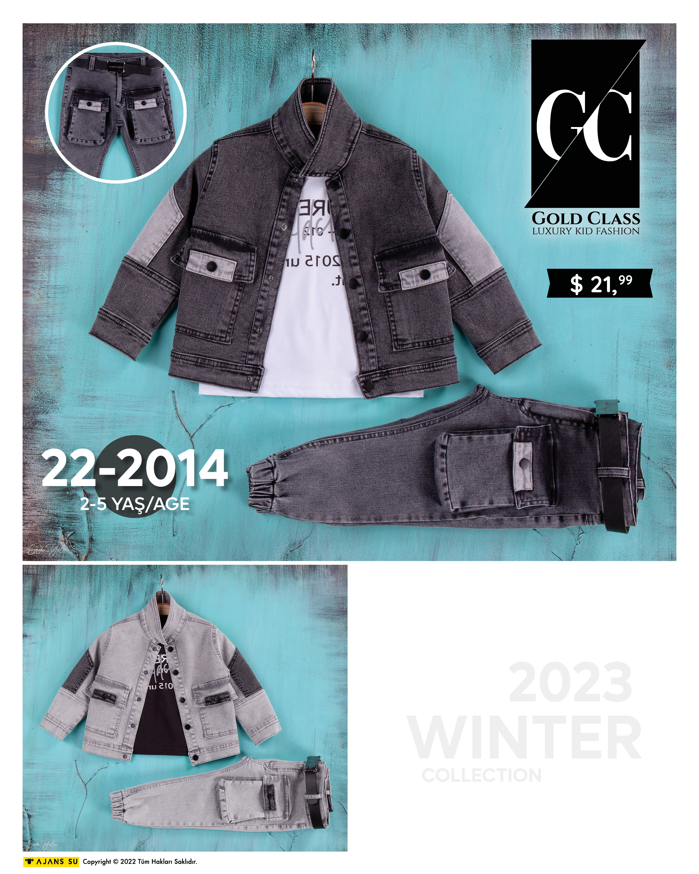 Denim Jacket, Jeans  Children Clothes Sets For Boys