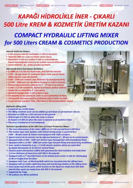 200 - 4000 Liters of CREAM MIXER