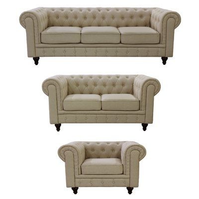 Chester Sofa Set - QUILTED