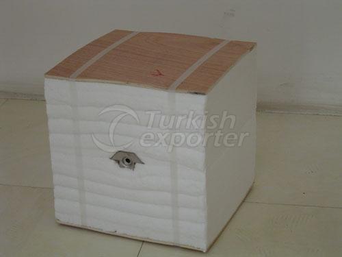 220 kg/m3 standard furnace kiln insulation ceramic fiber module with anchor system