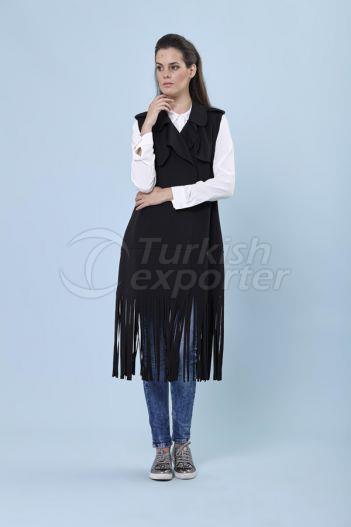 Fringed Vest 1121 Black