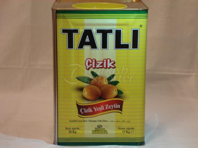 çizik yeşil zeytin