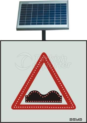 Solar Speed Bump Signs (T-7)