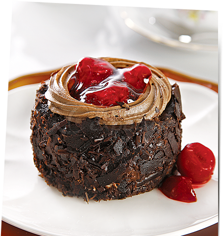 Black Forest Fruit Cupcake